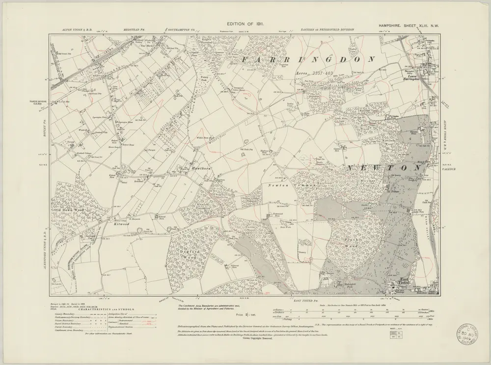 Voorbeeld van de oude kaart