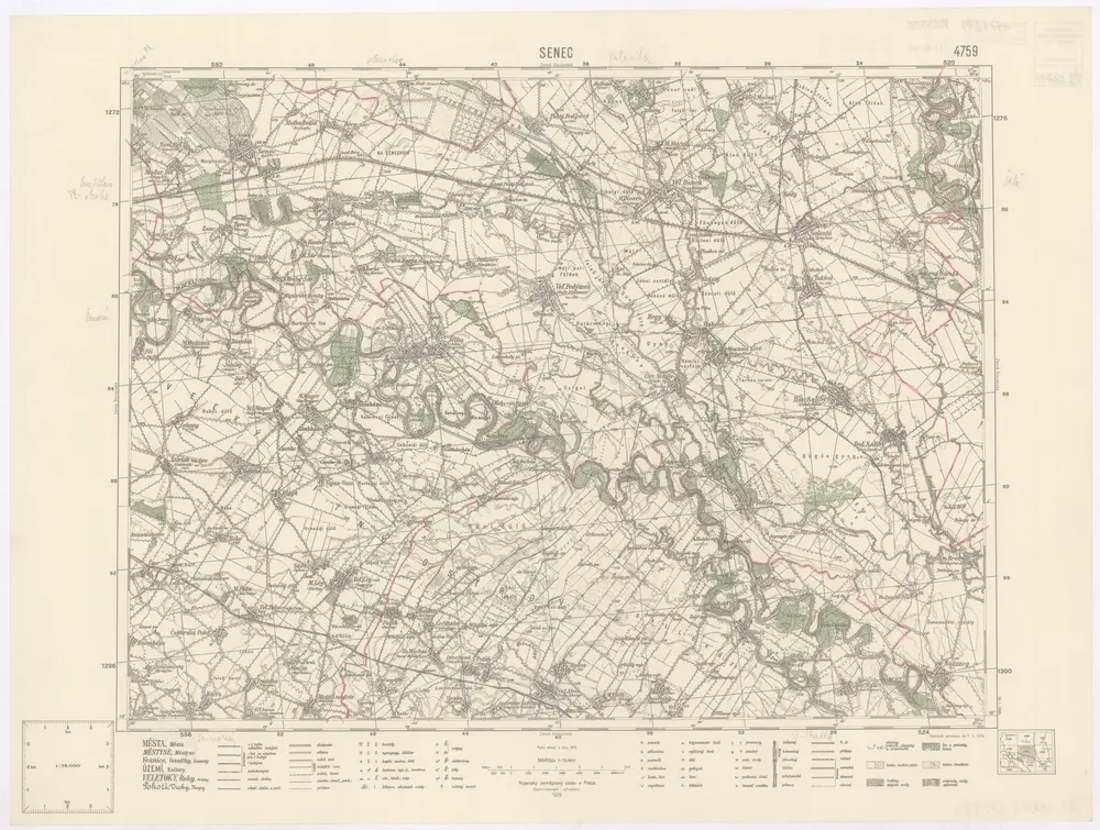 Voorbeeld van de oude kaart