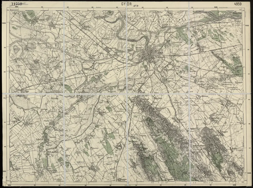 Voorbeeld van de oude kaart