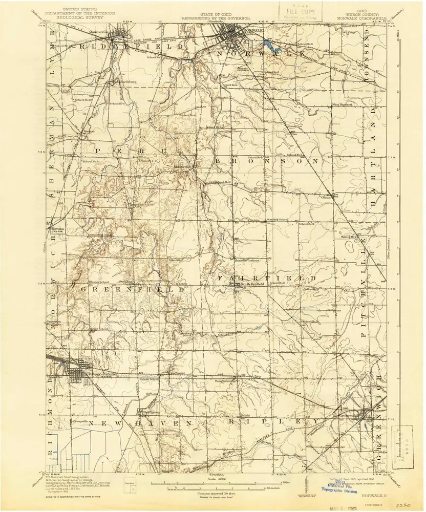 Voorbeeld van de oude kaart