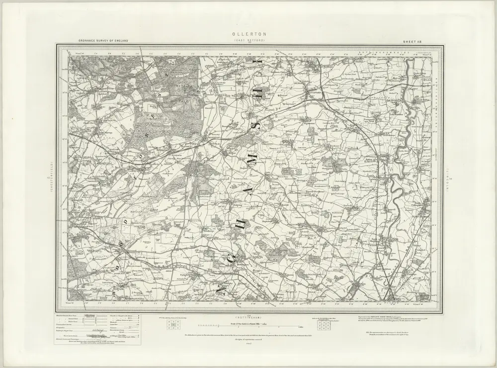 Voorbeeld van de oude kaart