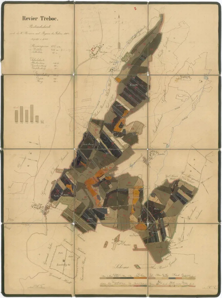 Voorbeeld van de oude kaart