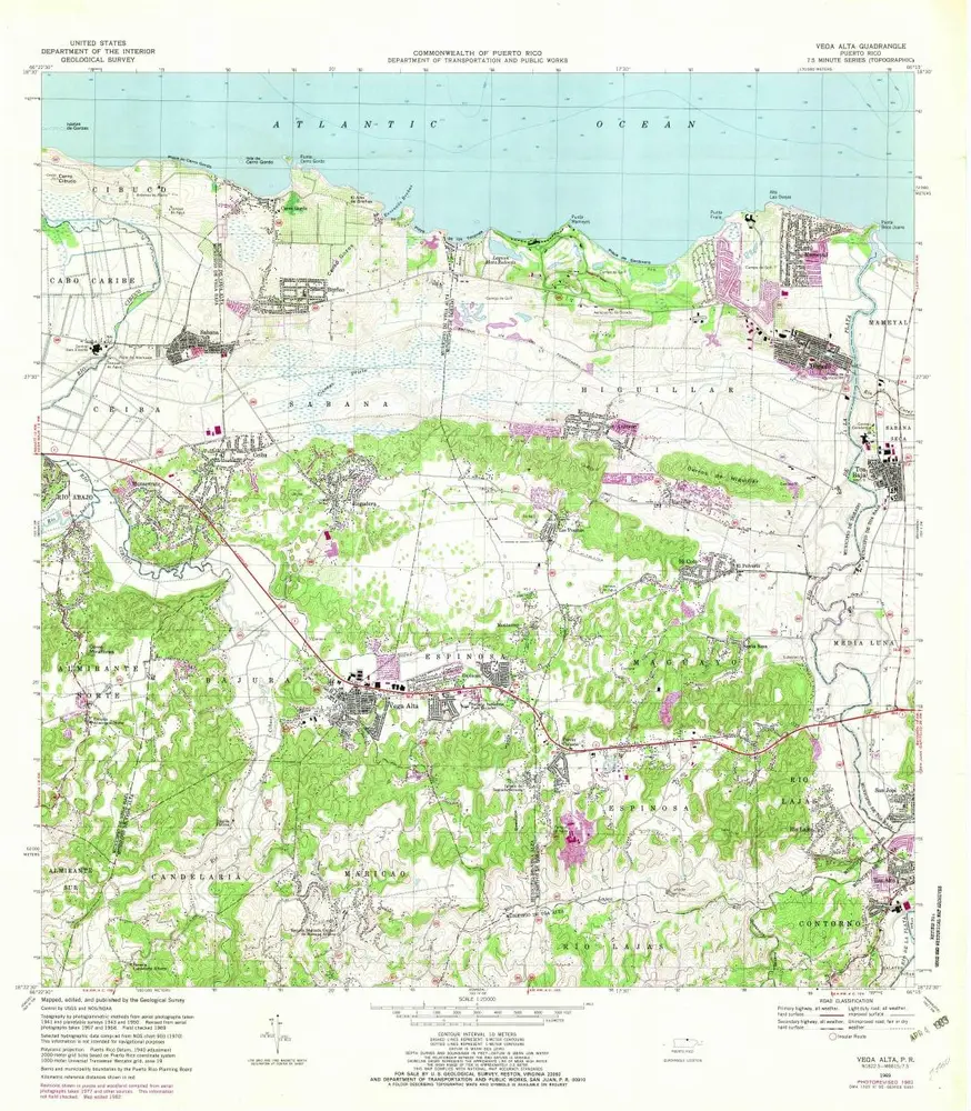 Voorbeeld van de oude kaart