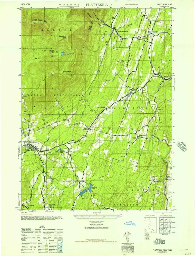 Voorbeeld van de oude kaart