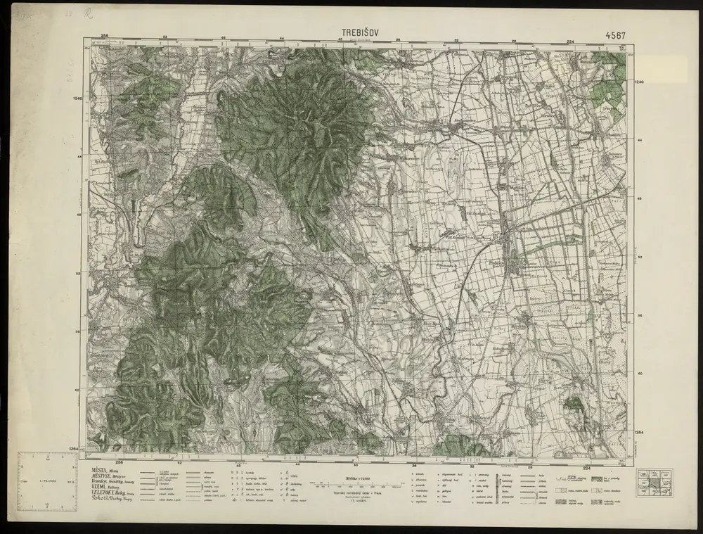 Voorbeeld van de oude kaart