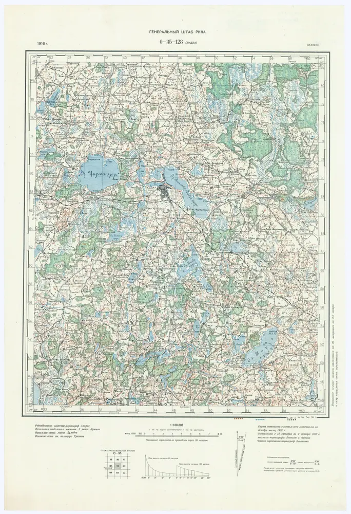 Voorbeeld van de oude kaart