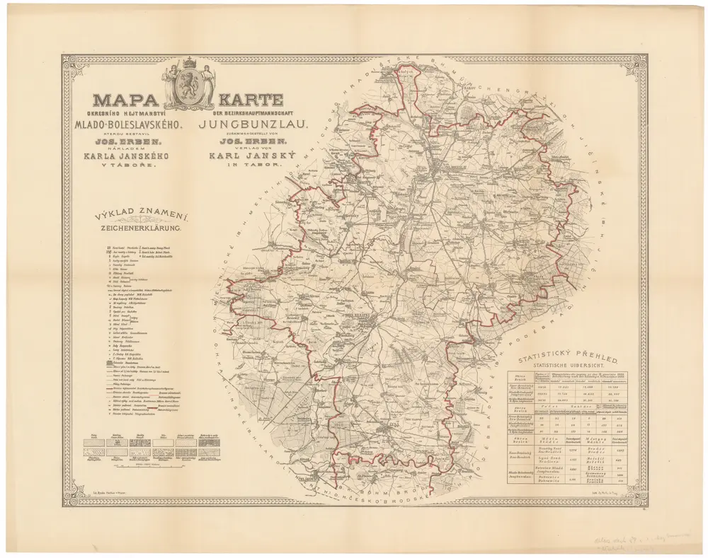 Voorbeeld van de oude kaart