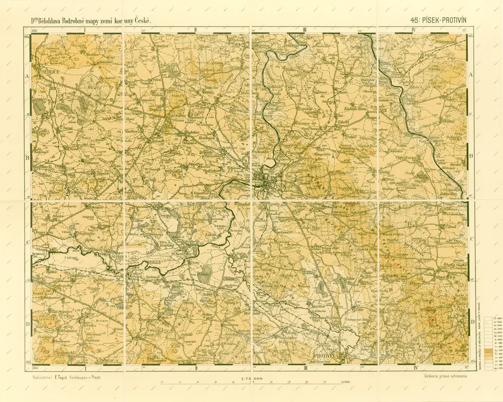 Voorbeeld van de oude kaart