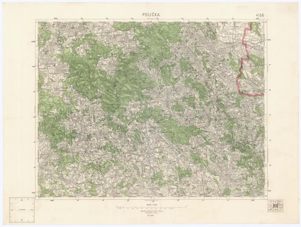 Voorbeeld van de oude kaart