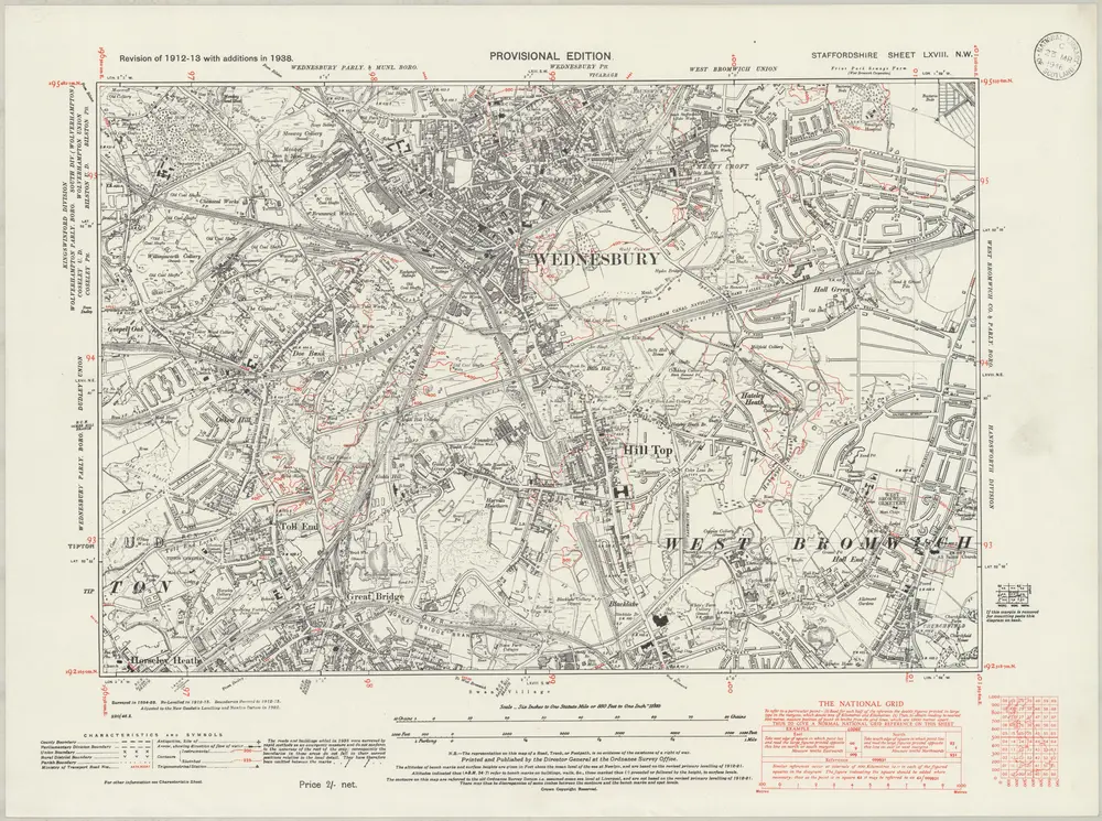 Voorbeeld van de oude kaart