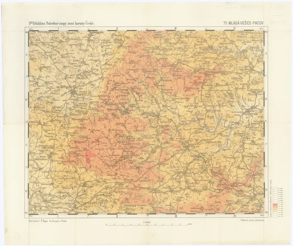 Voorbeeld van de oude kaart