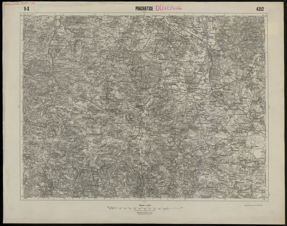 Voorbeeld van de oude kaart