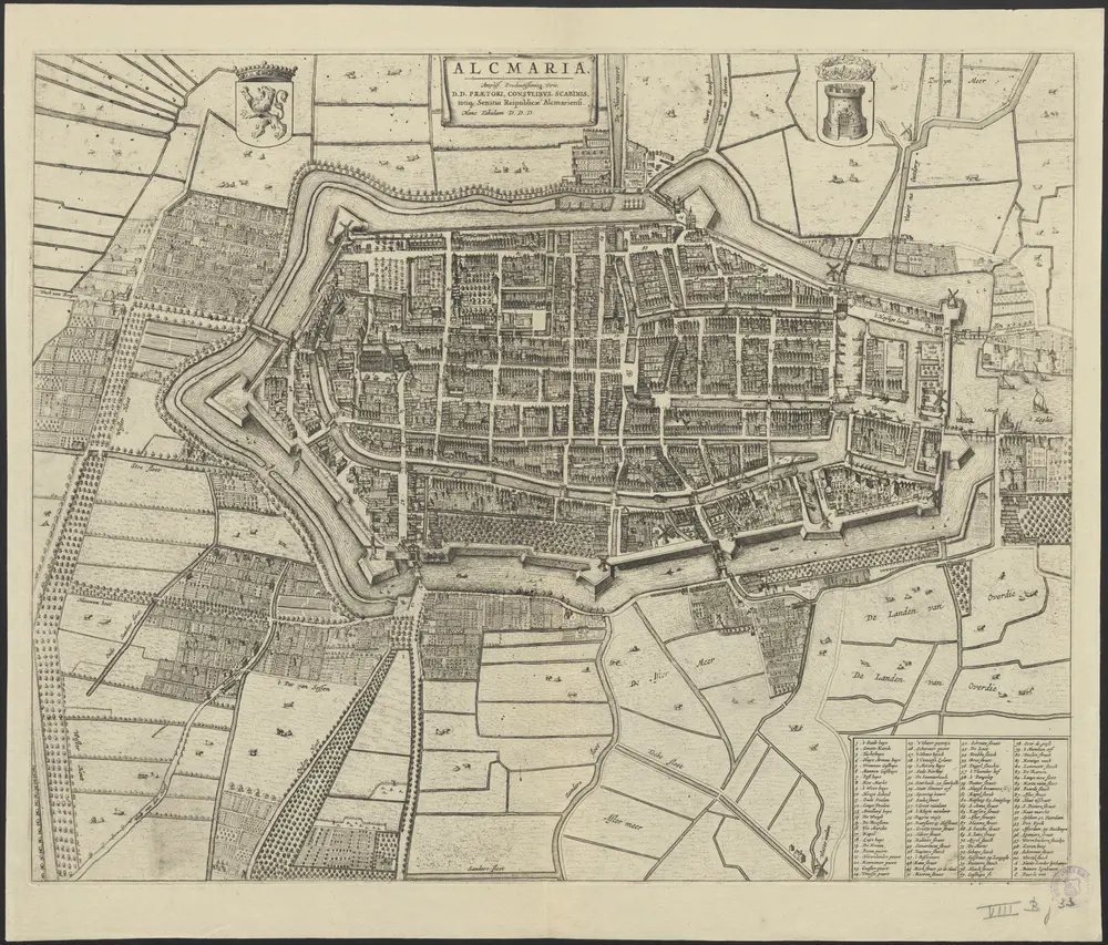 Voorbeeld van de oude kaart