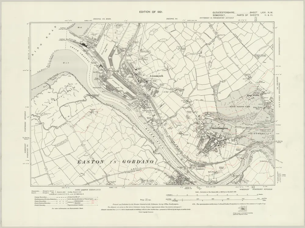 Voorbeeld van de oude kaart