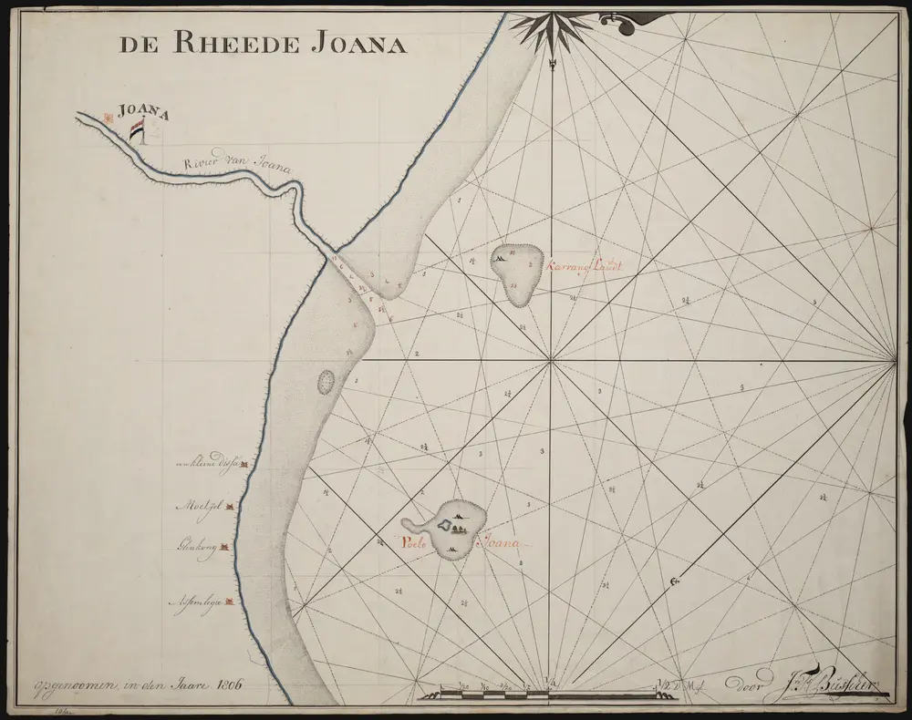 Voorbeeld van de oude kaart