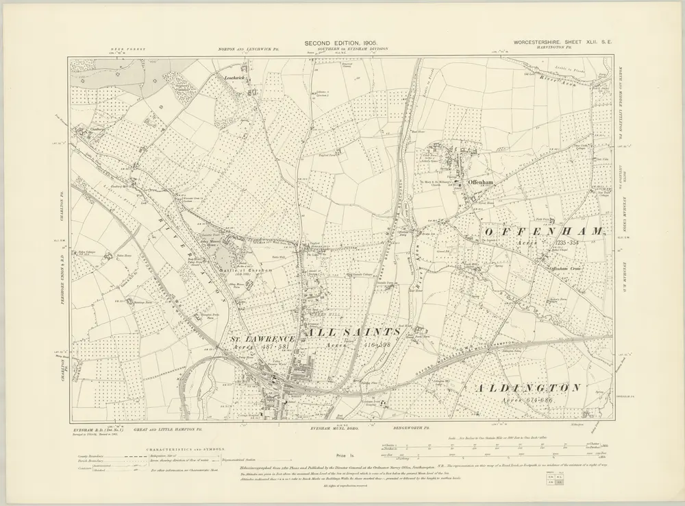 Voorbeeld van de oude kaart