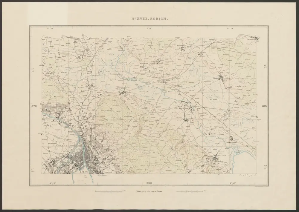 Voorbeeld van de oude kaart