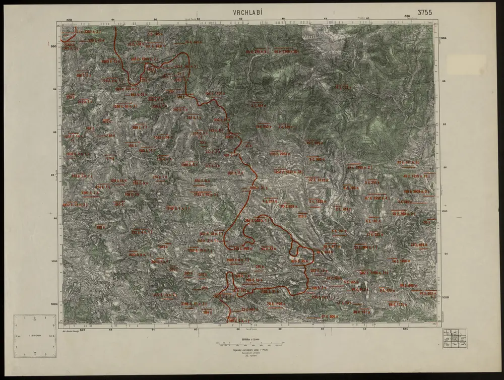 Voorbeeld van de oude kaart