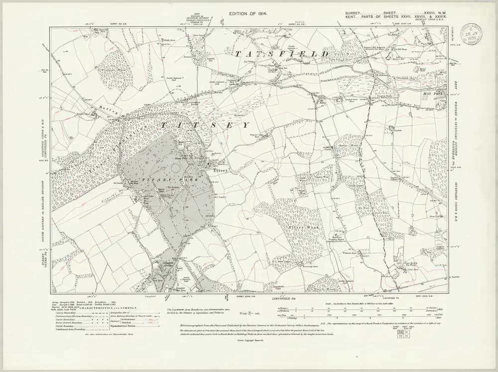 Voorbeeld van de oude kaart