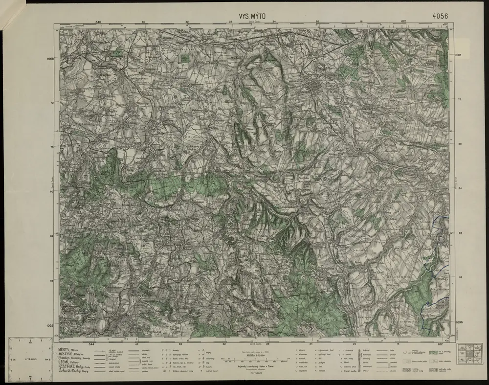 Voorbeeld van de oude kaart