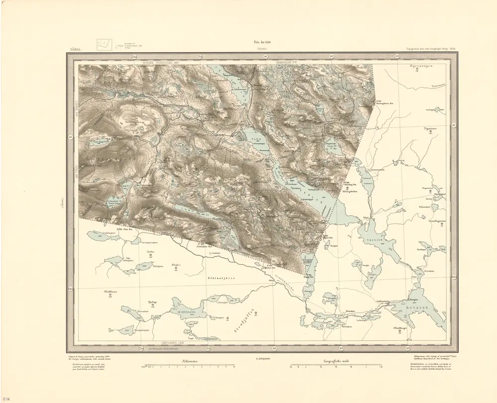 Voorbeeld van de oude kaart