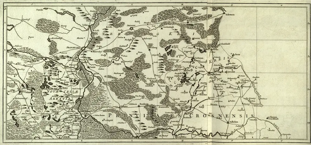 Voorbeeld van de oude kaart