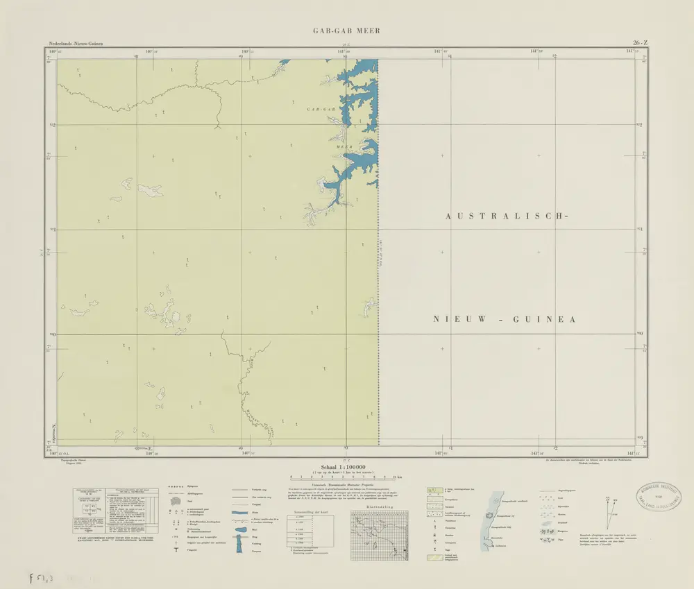 Voorbeeld van de oude kaart