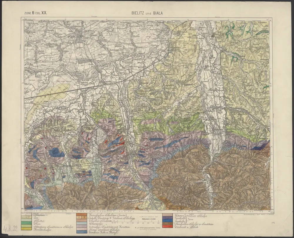 Voorbeeld van de oude kaart