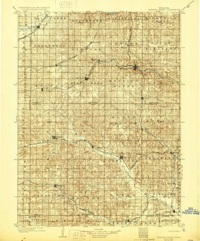 Voorbeeld van de oude kaart