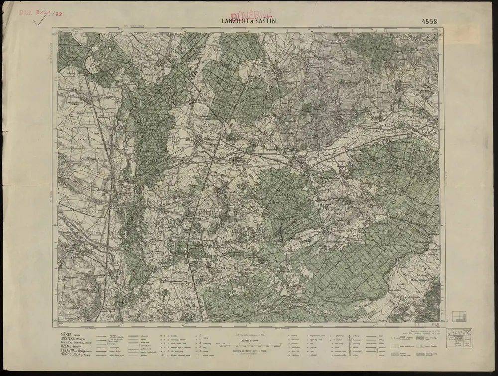 Voorbeeld van de oude kaart