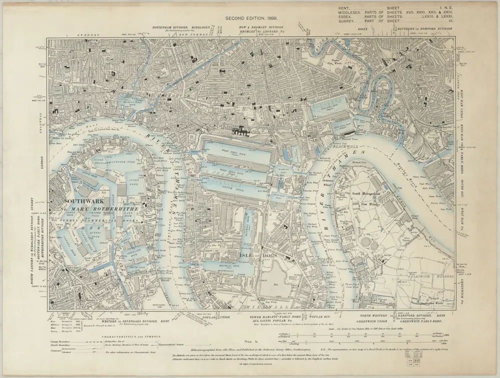 Voorbeeld van de oude kaart