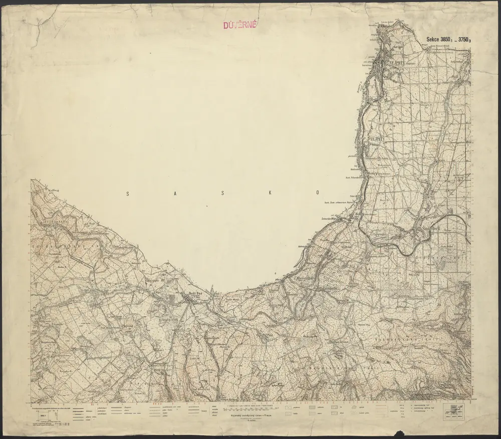 Voorbeeld van de oude kaart