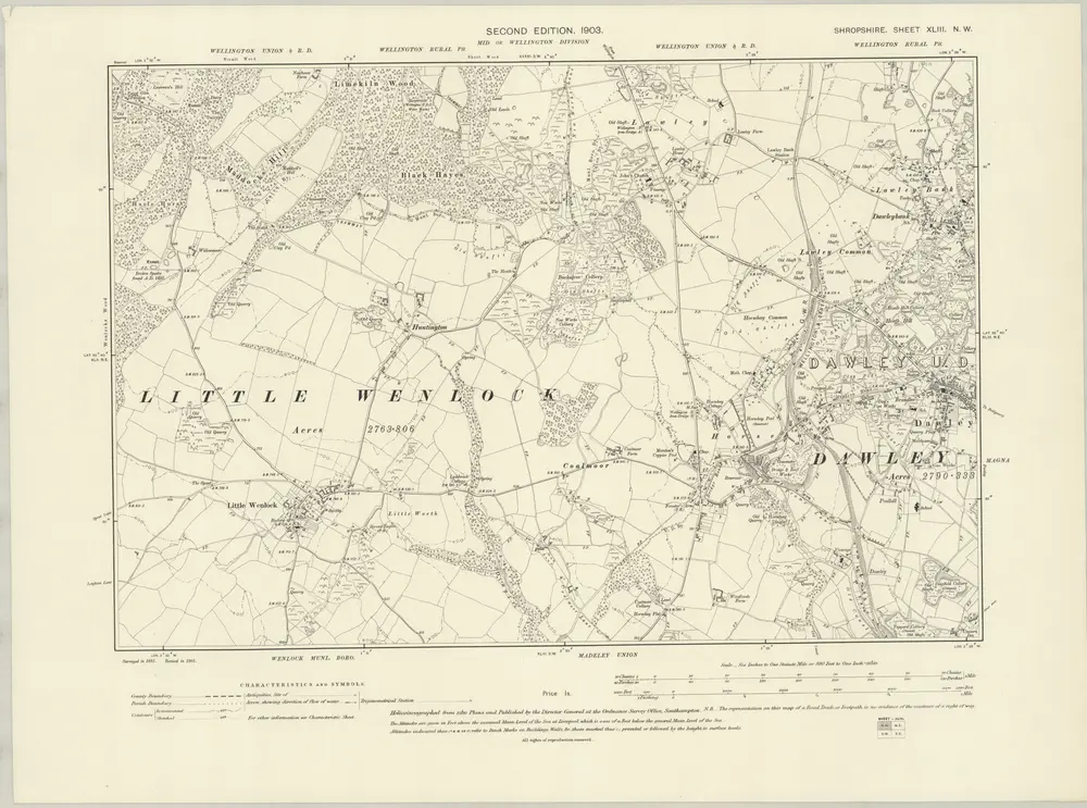 Voorbeeld van de oude kaart