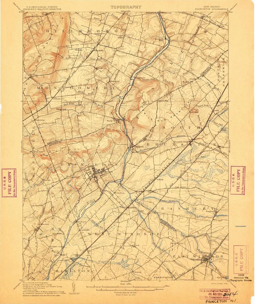 Voorbeeld van de oude kaart