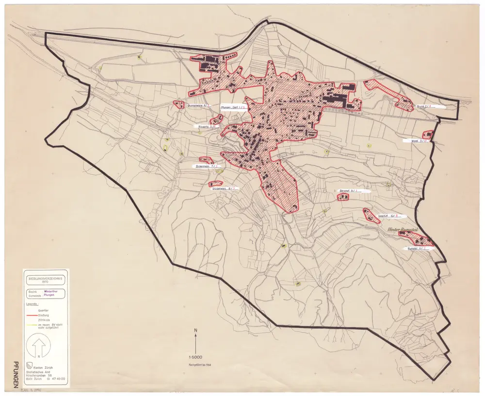 Voorbeeld van de oude kaart