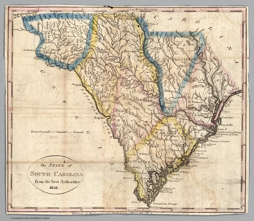 Voorbeeld van de oude kaart