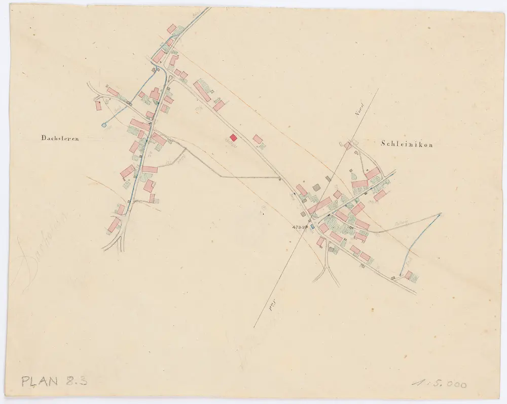 Voorbeeld van de oude kaart