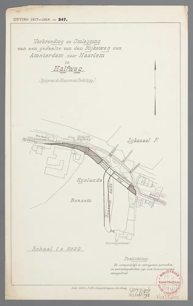 Voorbeeld van de oude kaart