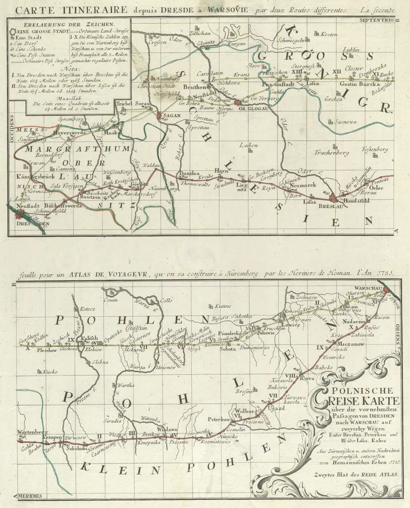 Voorbeeld van de oude kaart