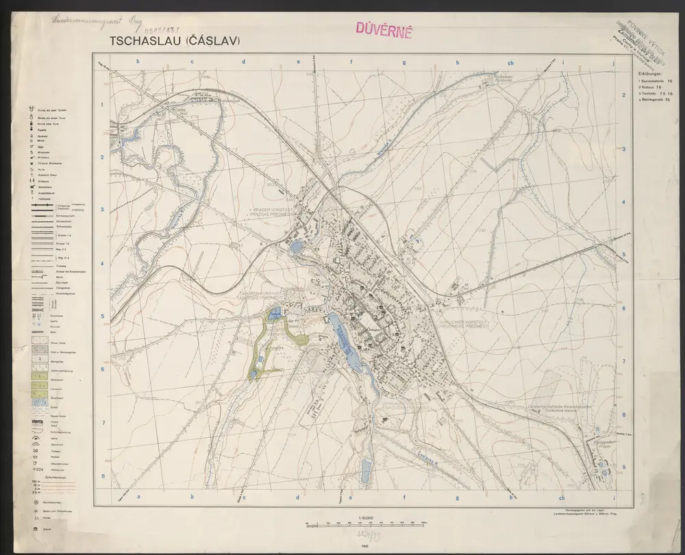 Voorbeeld van de oude kaart