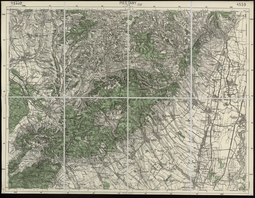 Voorbeeld van de oude kaart