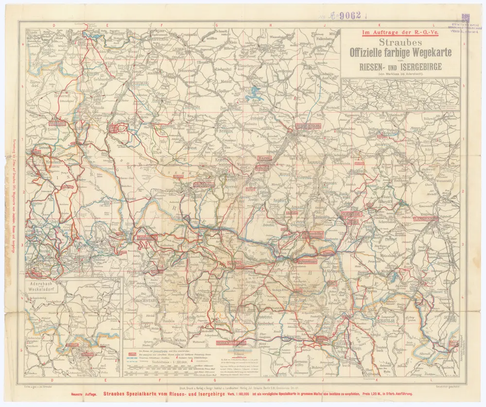 Voorbeeld van de oude kaart