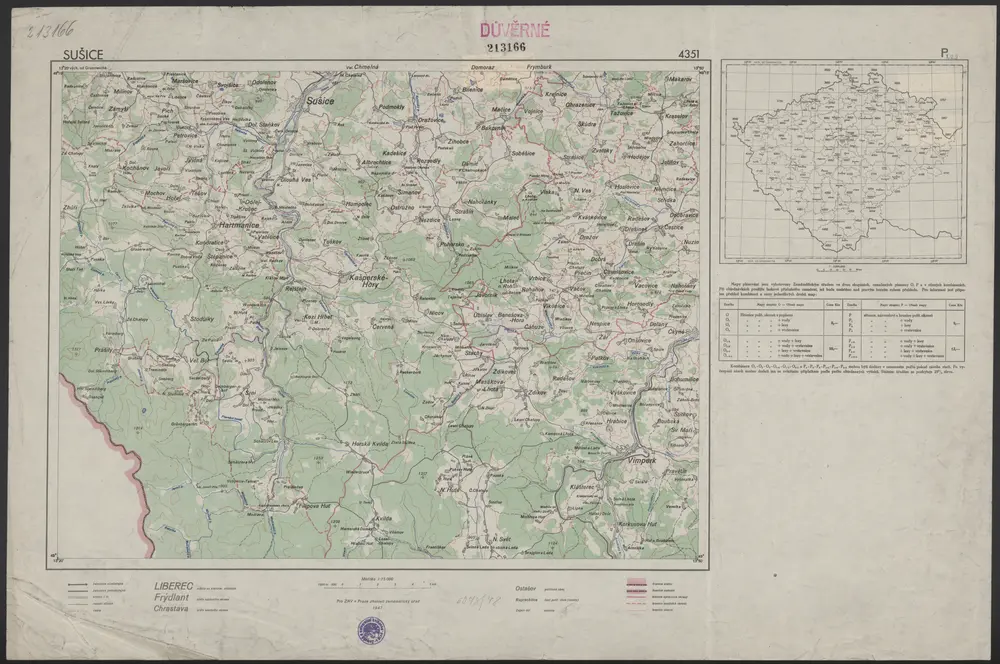 Voorbeeld van de oude kaart