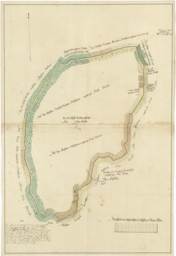 Voorbeeld van de oude kaart