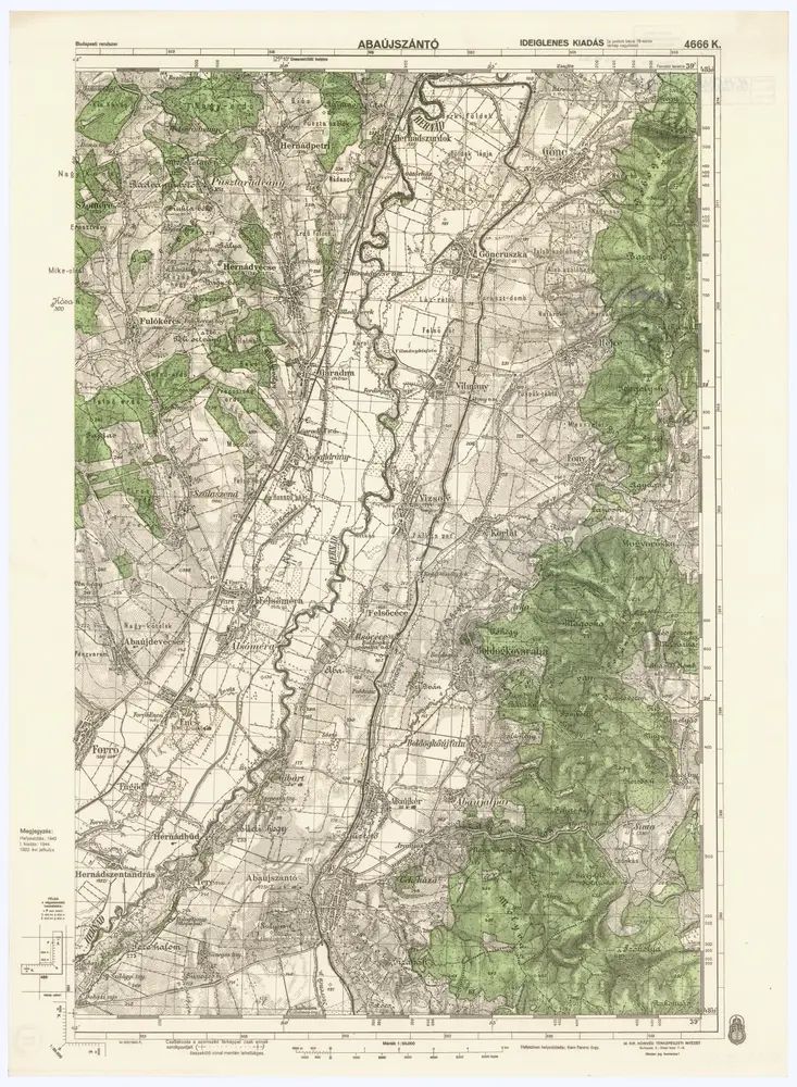 Aperçu de l'ancienne carte