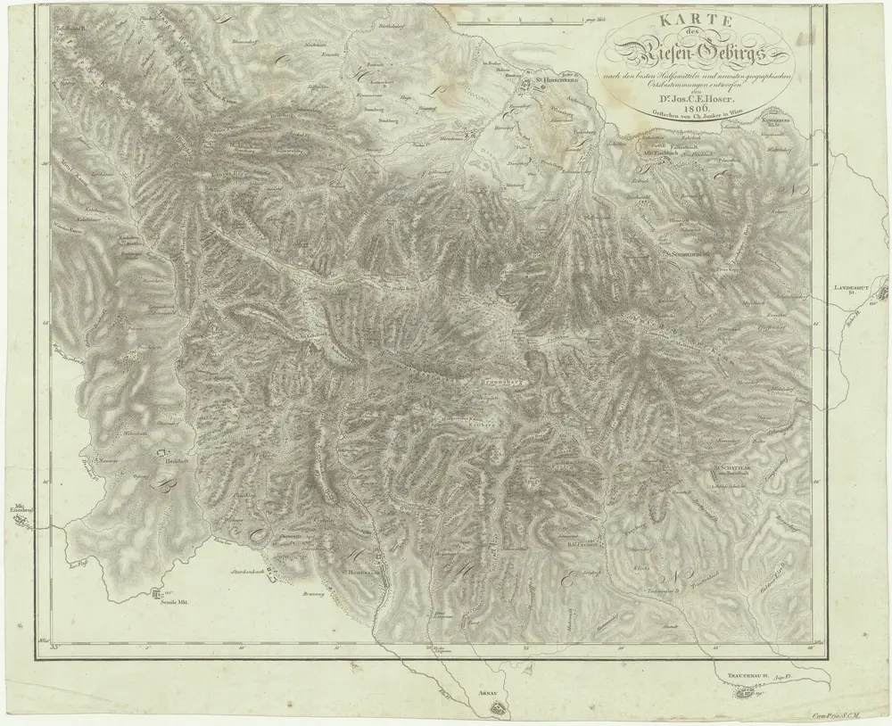 Voorbeeld van de oude kaart