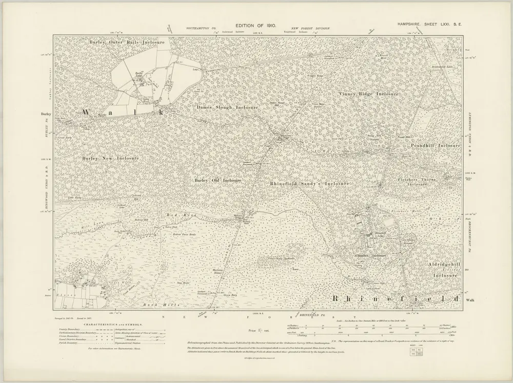 Aperçu de l'ancienne carte