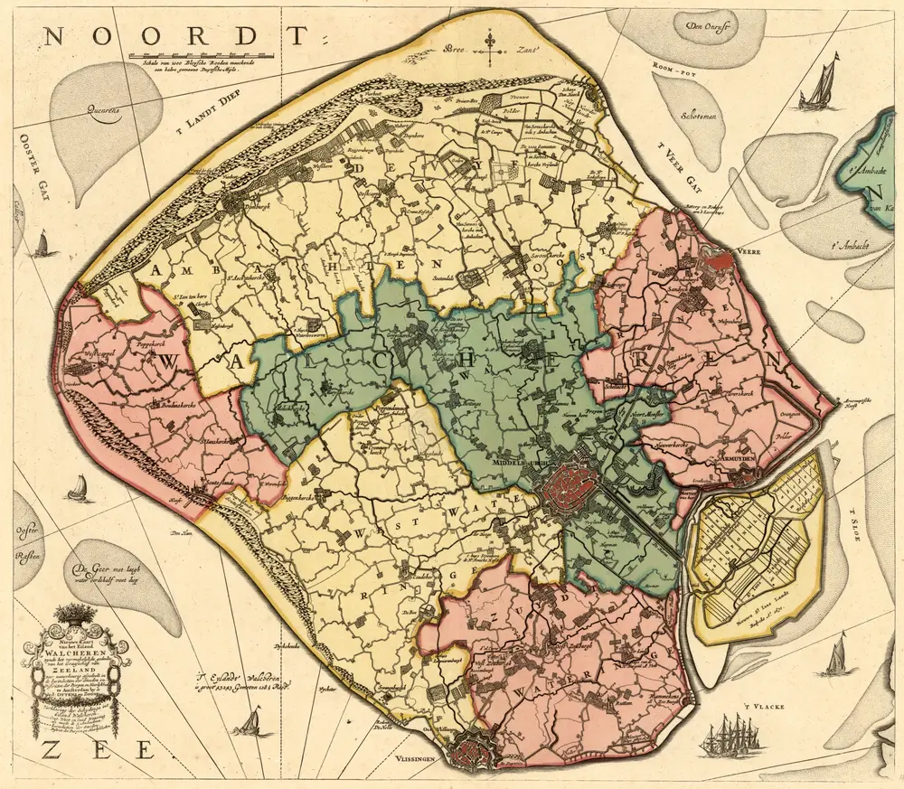 Voorbeeld van de oude kaart