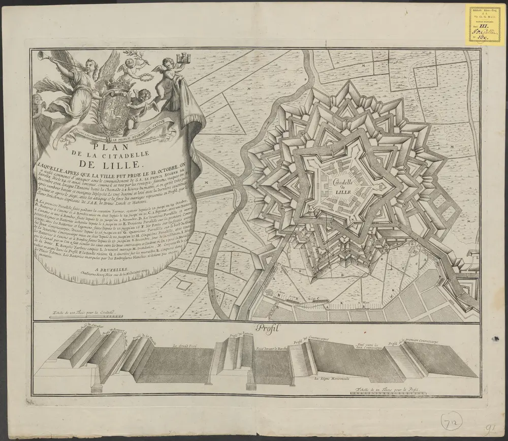 Voorbeeld van de oude kaart