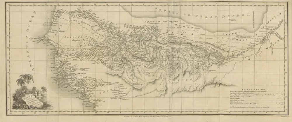 Voorbeeld van de oude kaart